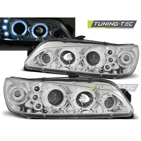 Fari Anteriori Angel Eyes per Peugeot 306 05/1997-03/2001 (Cod. TT-LPPE16)