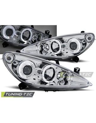Fari Anteriori Angel Eyes per Peugeot 307 04/2001-06/2005 (Cod. TT-LPPE09)