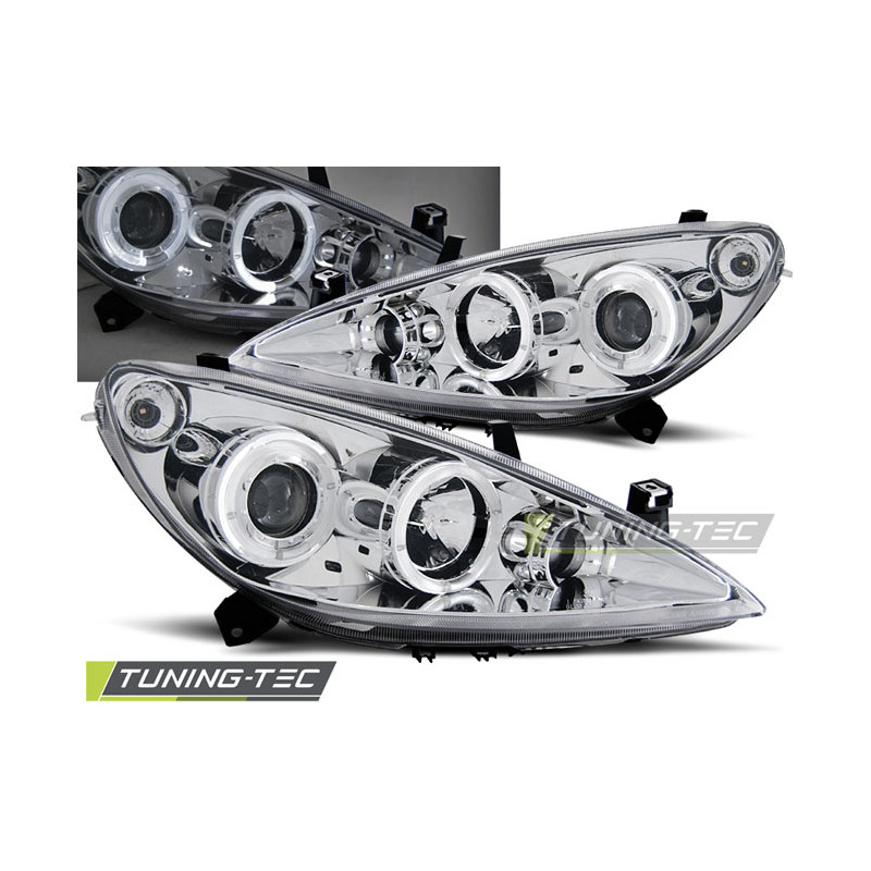 Fari Anteriori Angel Eyes per Peugeot 307 04/2001-06/2005 (Cod. TT-LPPE09)