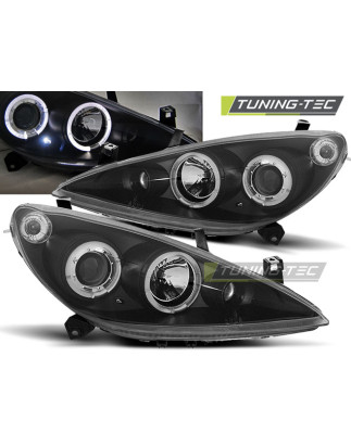 Fari Anteriori Angel Eyes per Peugeot 307 04/2001-06/2005 (Cod. TT-LPPE10)