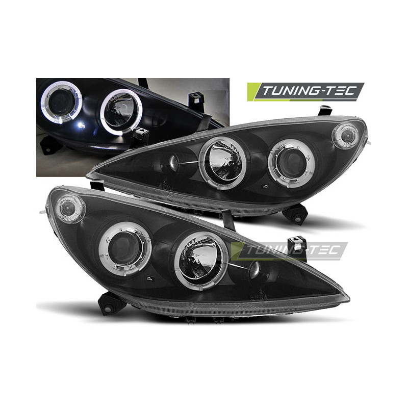 Fari Anteriori Angel Eyes per Peugeot 307 04/2001-06/2005 (Cod. TT-LPPE10)