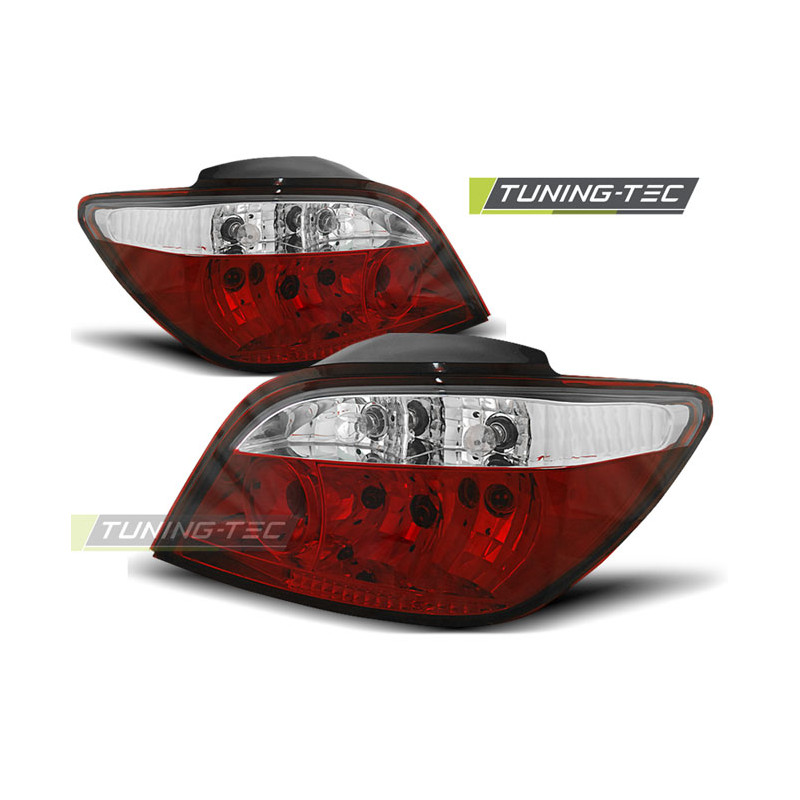 Fanali Posteriori Rosso/bianco per Peugeot 307 04/2001-2007 (Cod. TT-LTPE19)