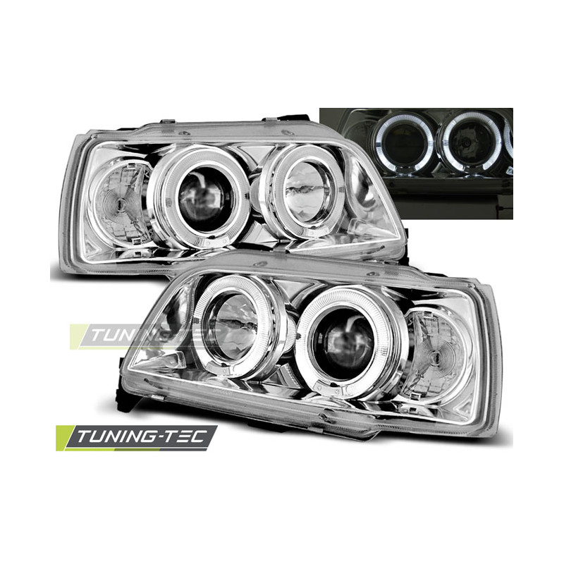 Fari Anteriori Angel Eyes per Renault Clio 06/1990-1995 (Cod. TT-LPRE01)