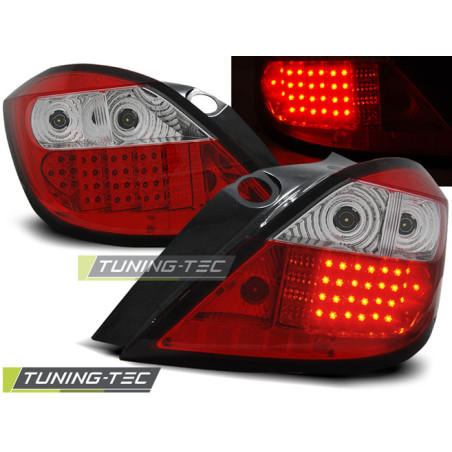 Fanali Posteriori LED Rosso/bianco per Opel Astra H 03/2004-2009 (Cod. TT-LDOP12)
