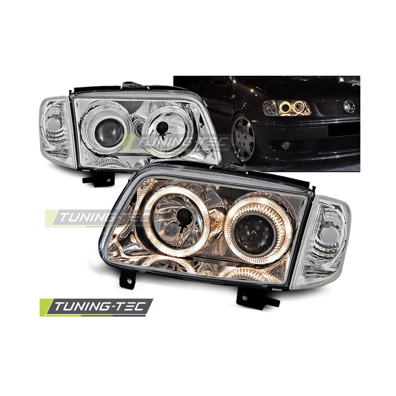 Fari Anteriori Angel Eyes per Volkswagen Polo 6N2 10/1999-10/2001 (Cod. TT-LPVW57)