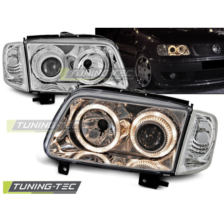 Fari Anteriori Angel Eyes per Volkswagen Polo 6N2 10/1999-10/2001 (Cod. TT-LPVW57)