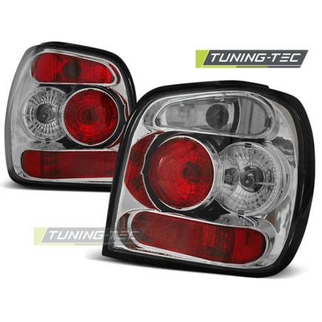 Fanali Posteriori Cromato per Volkswagen Polo 6N2 10/1999-10/2001 (Cod. TT-LTVW07)