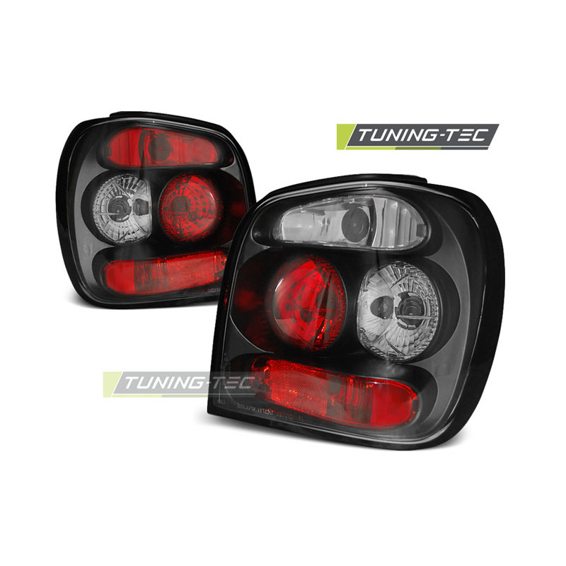 Fanali Posteriori Nero per Volkswagen Polo 6N2 10/1999-10/2001 (Cod. TT-LTVW27)