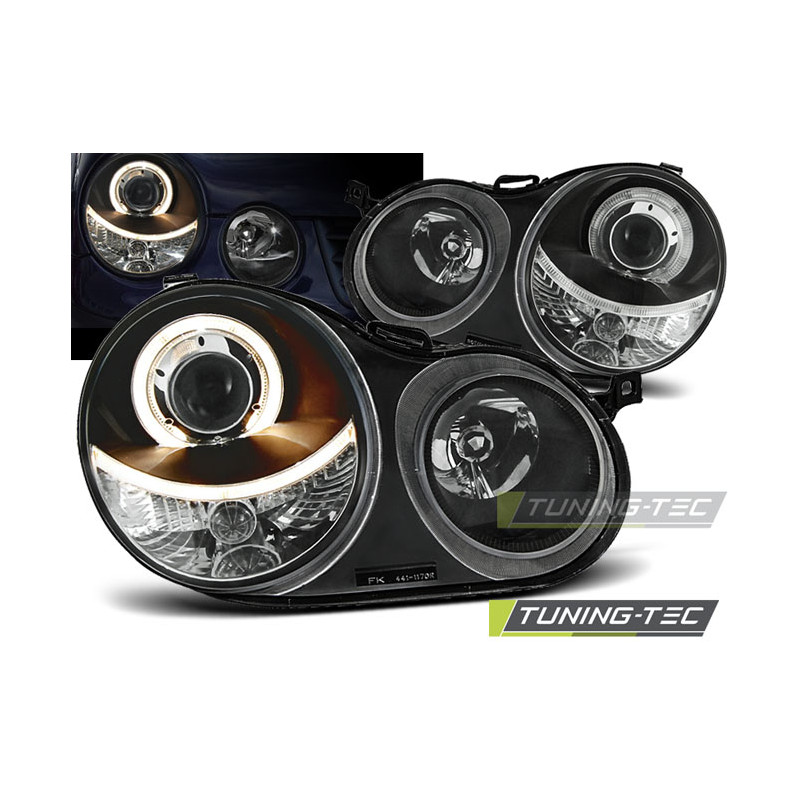 Fari Anteriori Angel Eyes per Volkswagen Polo 9N 11/2001-04/2005 (Cod. TT-LPVW59)