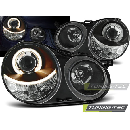 Fari Anteriori Angel Eyes per Volkswagen Polo 9N 11/2001-04/2005 (Cod. TT-LPVW59)