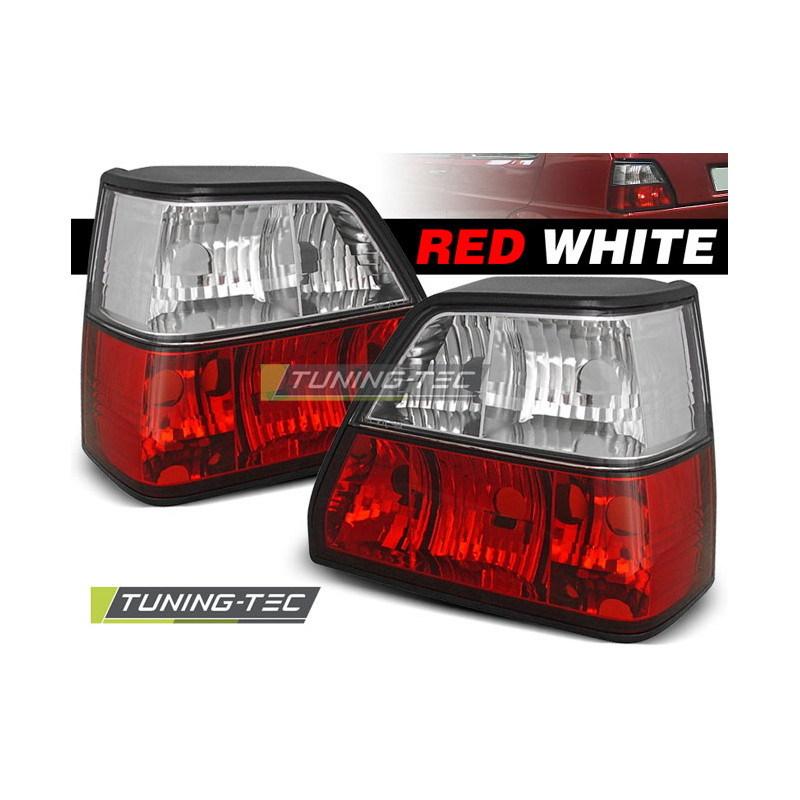 Fanali Posteriori Rosso/bianco per Volkswagen Golf 2 08/1983-08/1991 (Cod. TT-LTVW15)