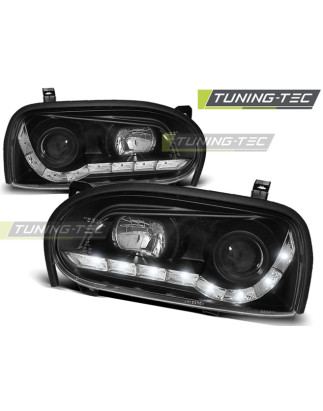 Fari Anteriori Luci Diurne Nero per Volkswagen Golf 3 09/1991-08/1997 (Cod. TT-LPVW43)
