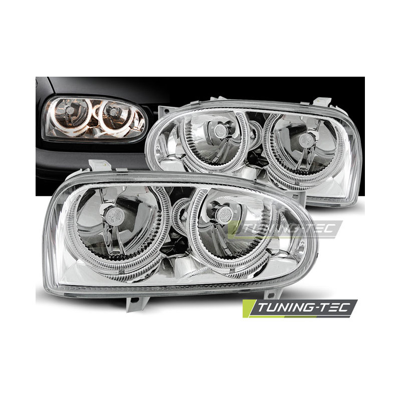Fari Anteriori Angel Eyes per Volkswagen Golf 3 09/1991-08/1997 (Cod. TT-LPVW01)
