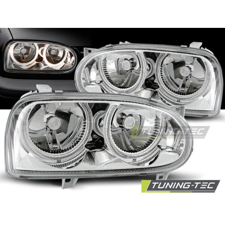 Fari Anteriori Angel Eyes per Volkswagen Golf 3 09/1991-08/1997 (Cod. TT-LPVW01)