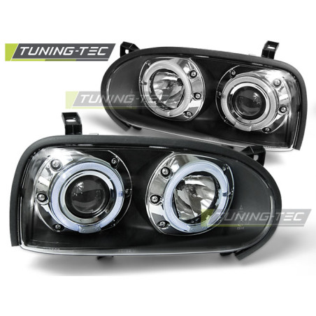 Fari Anteriori Angel Eyes per Volkswagen Golf 3 09/1991-08/1997 (Cod. TT-LPVW10)