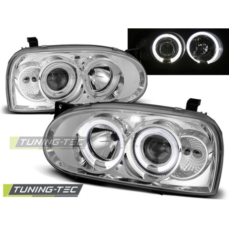 Fari Anteriori Angel Eyes per Volkswagen Golf 3 09/1991-08/1997 (Cod. TT-LPVW02)