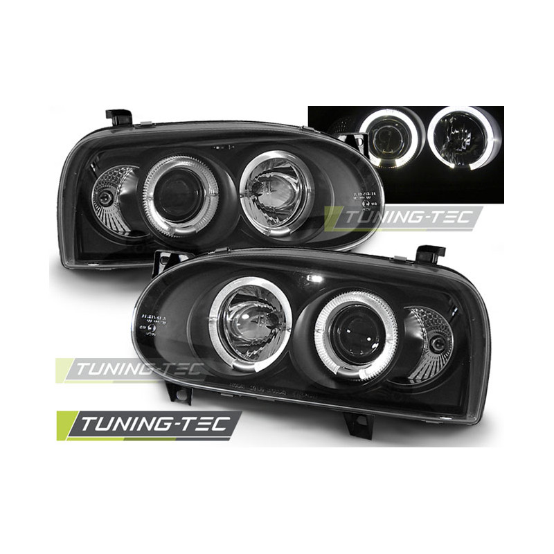 Fari Anteriori Angel Eyes per Volkswagen Golf 3 09/1991-08/1997 (Cod. TT-LPVW04)
