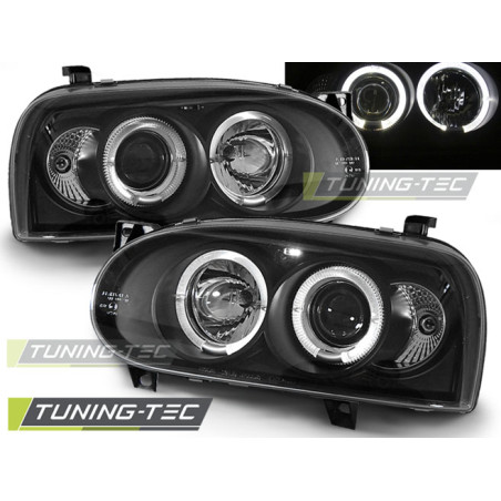 Fari Anteriori Angel Eyes per Volkswagen Golf 3 09/1991-08/1997 (Cod. TT-LPVW04)