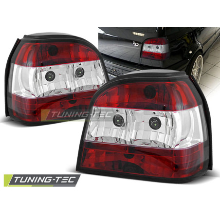 Fanali Posteriori Rosso/bianco per Volkswagen Golf 3 09/1991-08/1997 (Cod. TT-LTVW75)