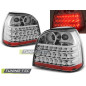 Fanali Posteriori LED Cromato per Volkswagen Golf 3 09/1991-08/1997 (Cod. TT-LDVW01)