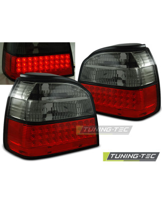 Fanali Posteriori LED Rosso Fumé per Volkswagen Golf 3 09/1991-08/1997 (Cod. TT-LDVW36)