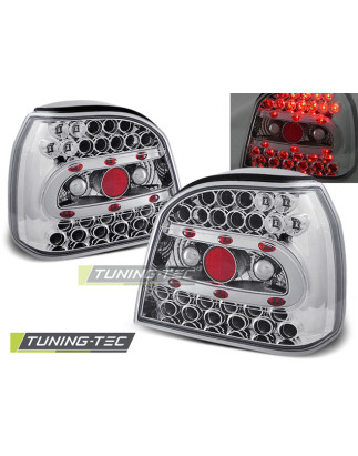 Fanali Posteriori LED Cromato per Volkswagen Golf 3 09/1991-08/1997 (Cod. TT-LDVW12)