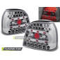 Fanali Posteriori LED Cromato per Volkswagen Golf 3 09/1991-08/1997 (Cod. TT-LDVW12)