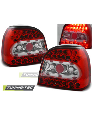 Fanali Posteriori LED Rosso/bianco per Volkswagen Golf 3 09/1991-08/1997 (Cod. TT-LDVW13)