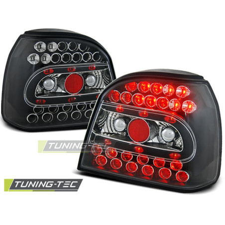 Fanali Posteriori LED Nero per Volkswagen Golf 3 09/1991-08/1997 (Cod. TT-LDVW14)