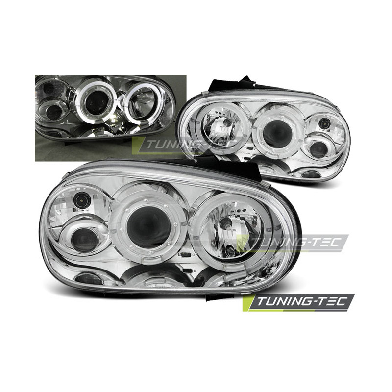 Fari Anteriori Angel Eyes per Volkswagen Golf 4 09/1997-09/2003 (Cod. TT-LPVW06)