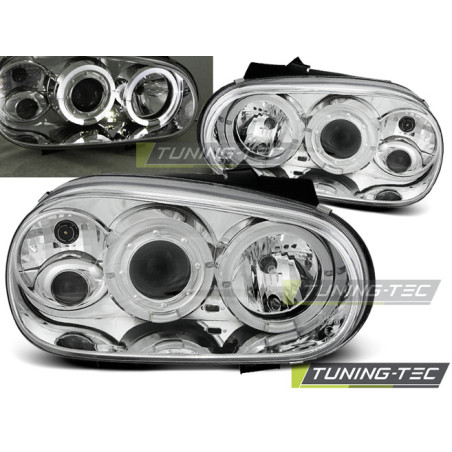 Fari Anteriori Angel Eyes per Volkswagen Golf 4 09/1997-09/2003 (Cod. TT-LPVW06)
