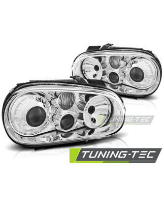 Fari Anteriori Cromato per Volkswagen Golf 4 09/1997-09/2003 (Cod. TT-LPVW61)