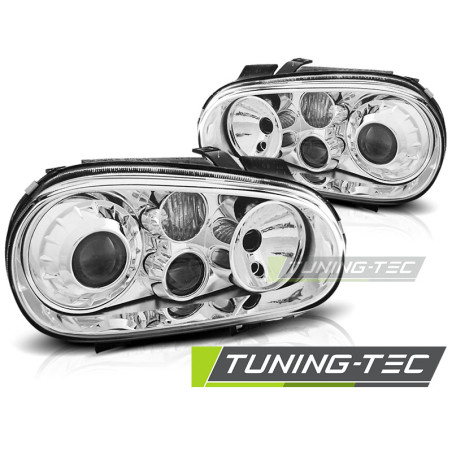 Fari Anteriori Cromato per Volkswagen Golf 4 09/1997-09/2003 (Cod. TT-LPVW61)