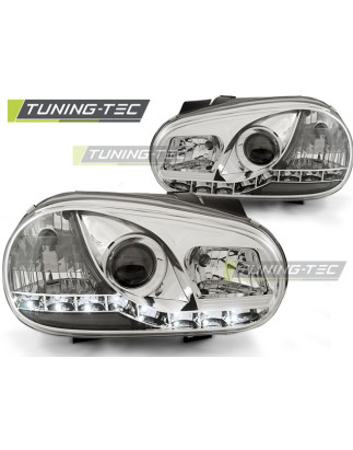 Fari Anteriori Luci Diurne Cromato per Volkswagen Golf 4 09/1997-09/0 (Cod. TT-LPVW85)