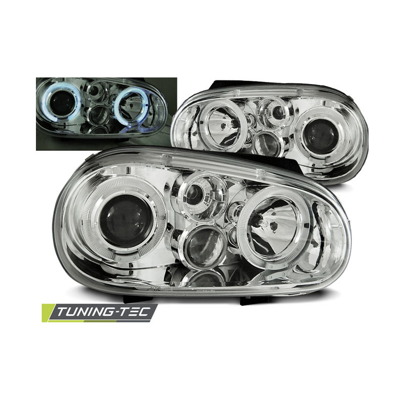 Fari Anteriori Angel Eyes per Volkswagen Golf 4 09/1997-09/2003 (Cod. TT-LPVW65)