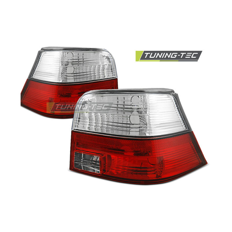 Fanali Posteriori Rosso/bianco per Volkswagen Golf 4 09/1997-09/2003 (Cod. TT-LTVW82)