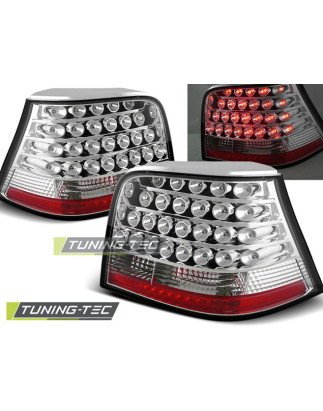 Fanali Posteriori LED Cromato per Volkswagen Golf 4 09/1997-09/2003 (Cod. TT-LDVW05)