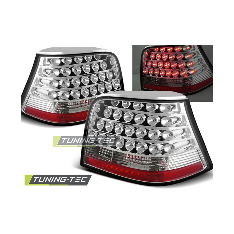 Fanali Posteriori LED Cromato per Volkswagen Golf 4 09/1997-09/2003 (Cod. TT-LDVW05) Fanali Posteriori LED Cromato per Volkswagen Golf 4 09/1997-09/2003 (Cod. TT-LDVW05)