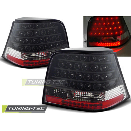 Fanali Posteriori LED Nero per Volkswagen Golf 4 09/1997-09/2003 (Cod. TT-LDVW06)