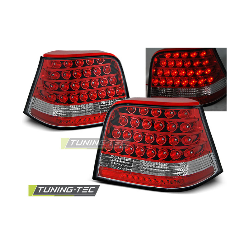 Fanali Posteriori LED Rosso/bianco per Volkswagen Golf 4 09/1997-09/2003 (Cod. TT-LDVW21) Fanali Posteriori LED Rosso/bianco per Volkswagen Golf 4 09/1997-09/2003 (Cod. TT-LDVW21)