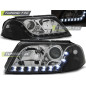 Fari Anteriori Luci Diurne Nero per Volkswagen Passat 3BG B5 Fl 09/2000-03/2005 (Cod. TT-LPVW56)