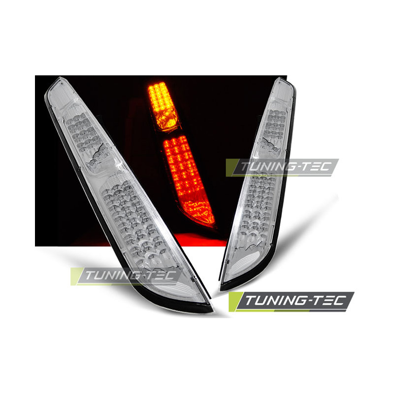 Fanali Posteriori LED LED Cromato per Ford Focus Mk2 Hb 09/2004-2008 (Cod. TT-LDFO25)