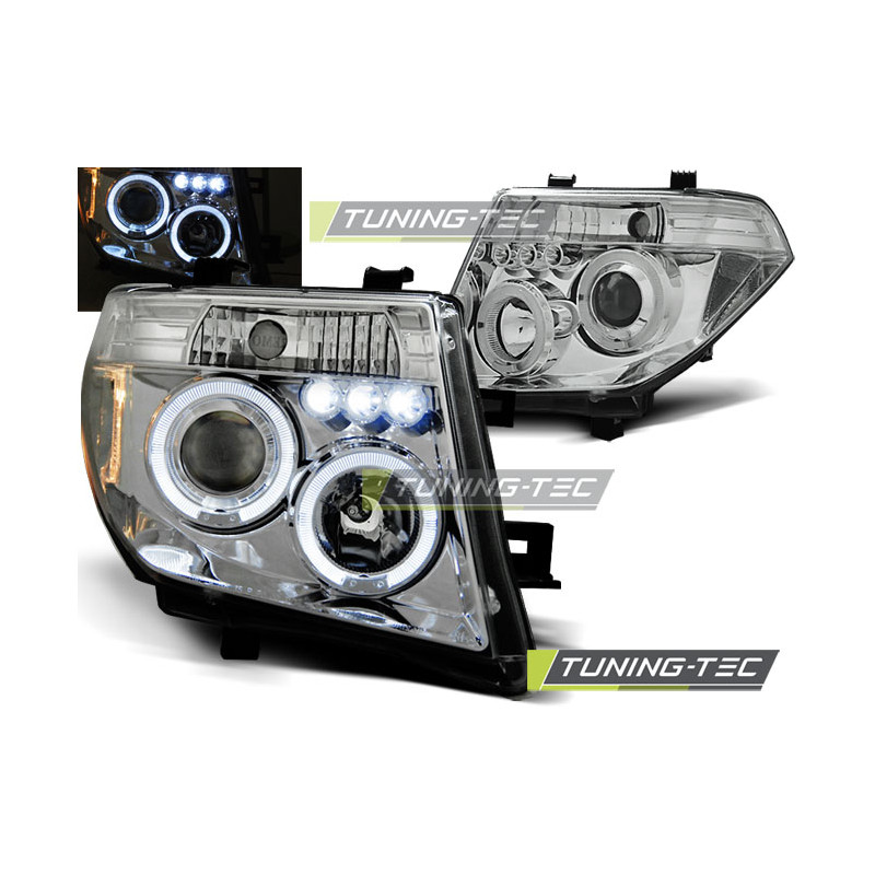 Fari Anteriori Angel Eyes per Nissan Navara D40/PATHFINDER 2005-2010 (Cod. TT-LPNI05)