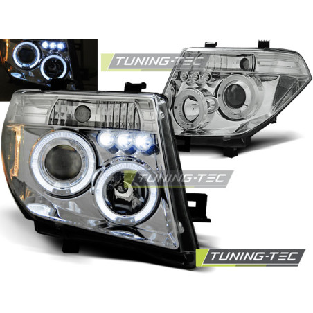 Fari Anteriori Angel Eyes per Nissan Navara D40/PATHFINDER 2005-2010 (Cod. TT-LPNI05)