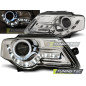 Fari Anteriori Luci Diurne Cromato per Volkswagen Passat B6 3C 03/2005-2010 (Cod. TT-LPVWF6)