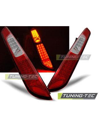 Fanali Posteriori LED LED Rosso/bianco per Ford Focus Mk2 Hb 09/2004-2008 (Cod. TT-LDFO27)