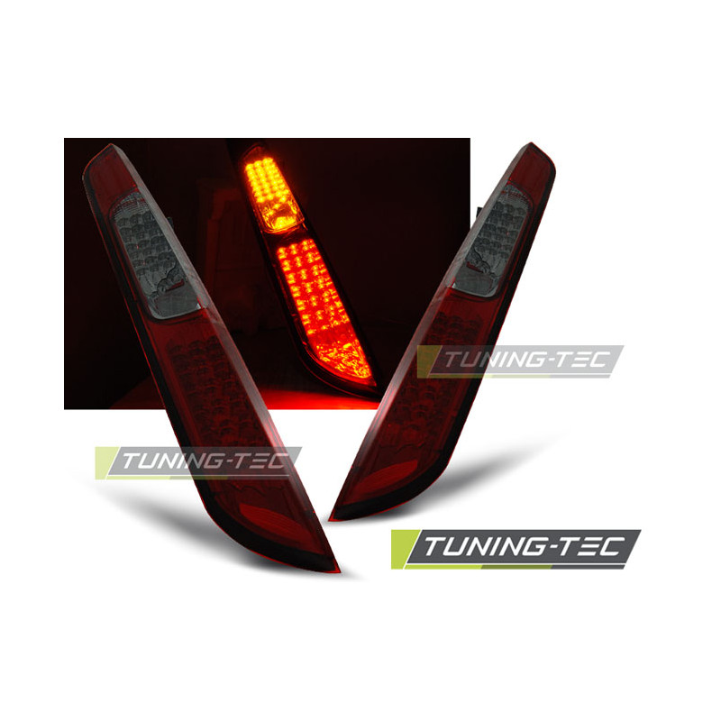 Fanali Posteriori LED Rosso Fumé per Ford Focus Mk2 Hb 2008-2010 (Cod. TT-LDFO33)
