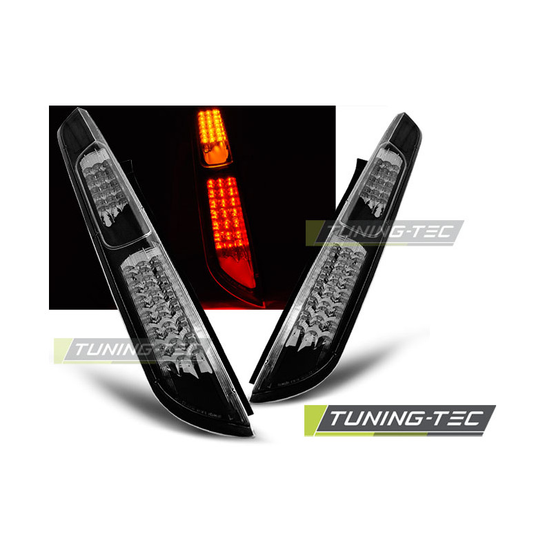 Fanali Posteriori LED LED Nero per Ford Focus Mk2 Hb 2008-2010 (Cod. TT-LDFO31)