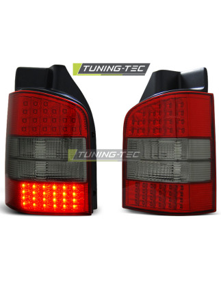 Fanali Posteriori LED Rosso Fumé per Volkswagen T5 04/2003-2009 (Cod. TT-LDVW30)