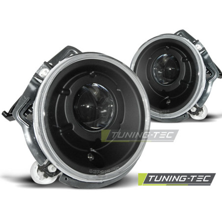 Fari Anteriori Nero per Mercedes-Benz W461 W463 G-klasa 1992-2006 (Cod. TT-LPME68)